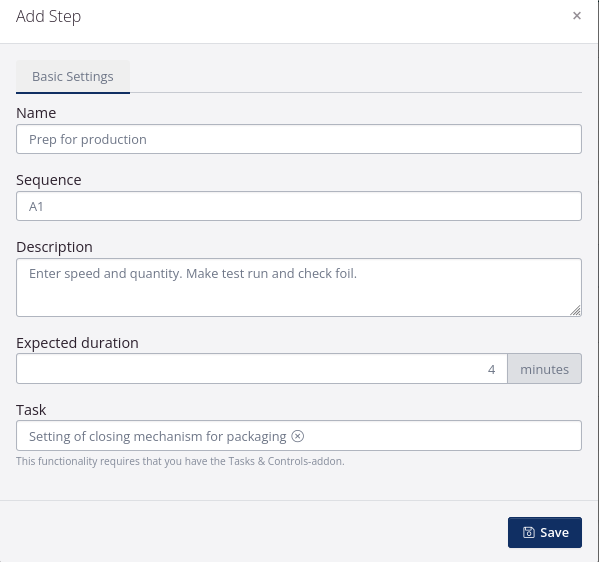 Example workflow