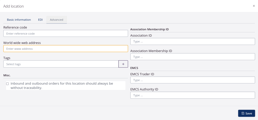 Location without tracebility