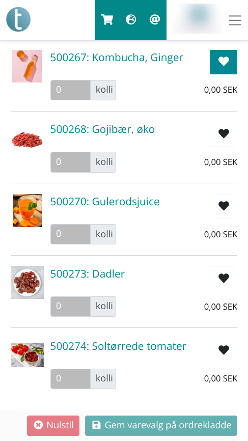 Custom menypunkter i mobilversionen