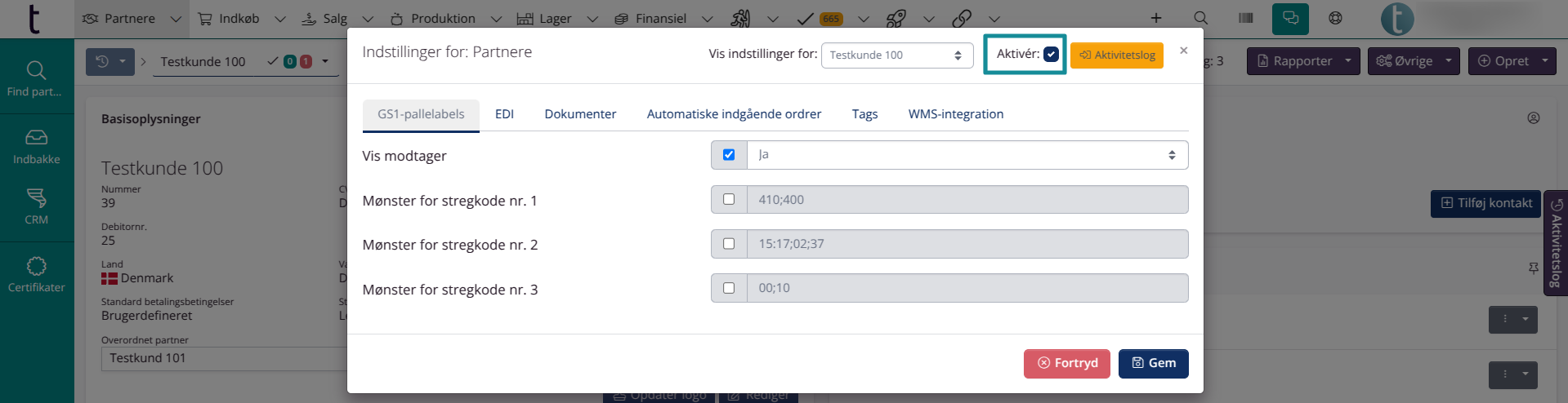 Aktivér avancerede partnerindstillinger