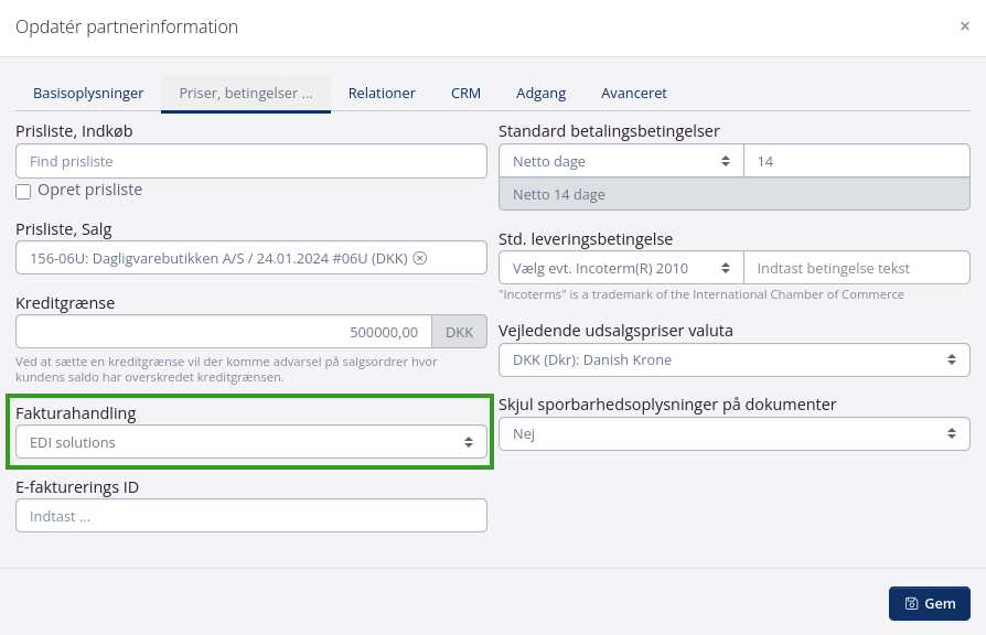 Fakturahandling-EDI