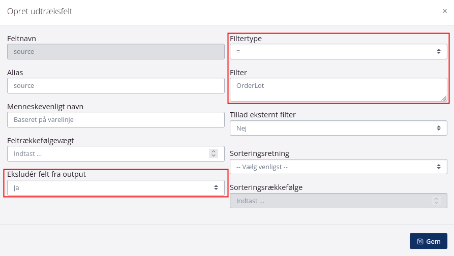 source-filter eksempel