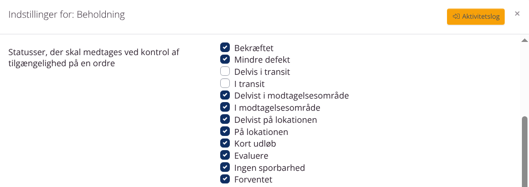 Tilgængelighedskontrol