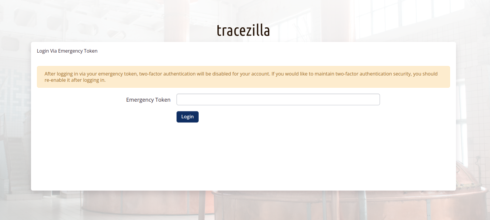 2FA: Emergency key
