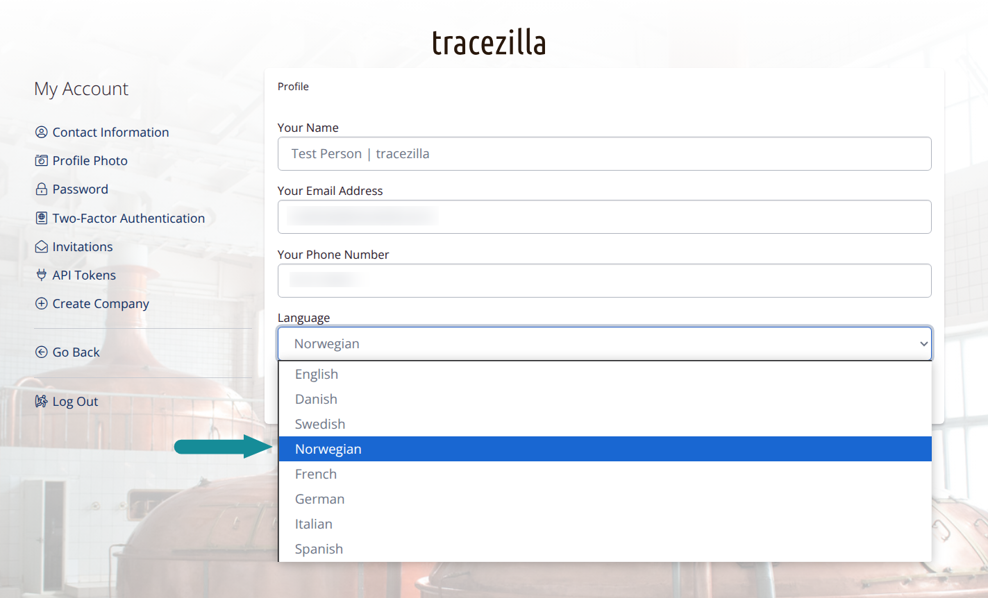 tracezilla in Norwegian