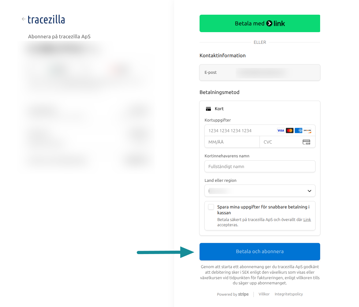 Uppdatera abonnemang